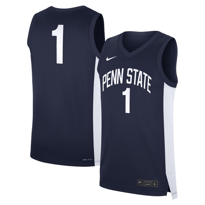 Nike #1 Navy Penn State Nittany Lions Road Replica Jersey