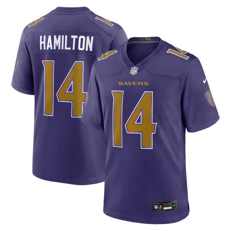 Baltimore Ravens Kyle Hamilton Nike Purple Alternate Game Jersey