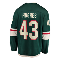 Minnesota Wild Quinn Hughes Fanatics Green Home Breakaway Jersey