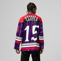 Mitchell & Ness Vince Carter Purple Toronto Raptors Maxxed Out Fashion Hockey Jersey