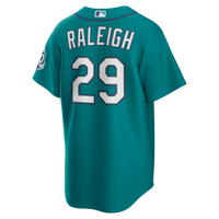 Seattle Mariners Cal Raleigh Nike Teal Alternate 50th Season Patch Stadium Jersey