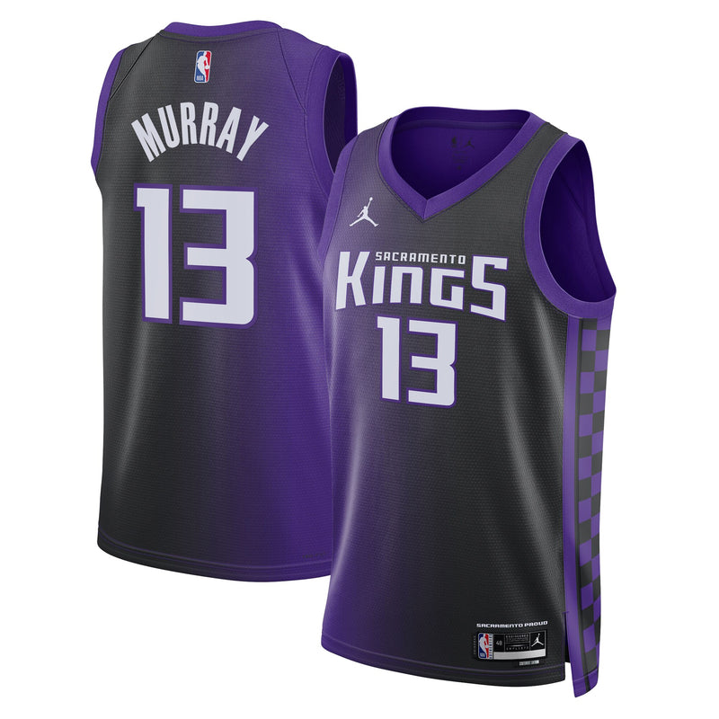 Sacramento Kings Jordan Brand Statement Edition Swingman Jersey - Purple - Keegan Murray