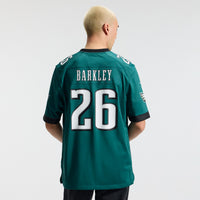 Philadelphia Eagles Saquon Barkley Nike Midnight Green Team Game Jersey