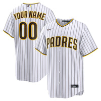San Diego Padres Nike White Home Replica Custom Jersey