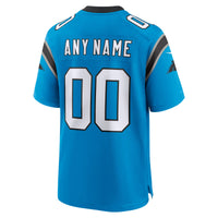 Carolina Panthers Nike Blue Alternate Custom Game Jersey