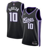 Sacramento Kings Nike Icon Edition Swingman Jersey - Black - DeMar DeRozan