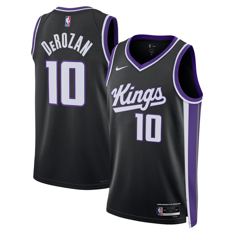 Sacramento Kings Nike Icon Edition Swingman Jersey - Black - DeMar DeRozan