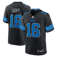 Detroit Lions Jared Goff Nike Black 2nd Alternate Game Jersey