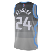 Utah Jazz Nike 2025/26 City Edition Swingman Jersey - Gray - Walker Kessler
