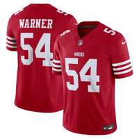 San Francisco 49ers Fred Warner Nike Scarlet Vapor F.U.S.E. Limited Jersey
