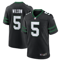 New York Jets Garrett Wilson Nike Legacy Black Alternate Game Jersey