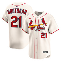 St. Louis Cardinals Lars Nootbaar Nike Cream Alternate 2 Limited Jersey