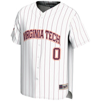 GameDay Greats #0 White Virginia Tech Hokies Lightweight Baseball Fashion Jersey