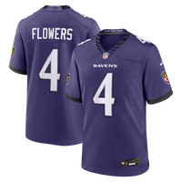 Baltimore Ravens Zay Flowers Nike Purple Team Game Jersey