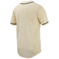 Nike Natural Vanderbilt Commodores Replica Full-Button Baseball Jersey