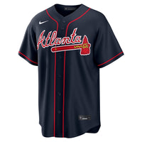 Atlanta Braves Ronald Acuña Jr. Nike Navy Alternate Replica Jersey