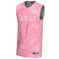 GameDay Greats #1 Pink Hawaii Rainbow Warriors Lightweight Basketball Fashion Jersey
