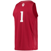 adidas #1 Crimson Indiana Hoosiers Team Swingman Basketball Jersey