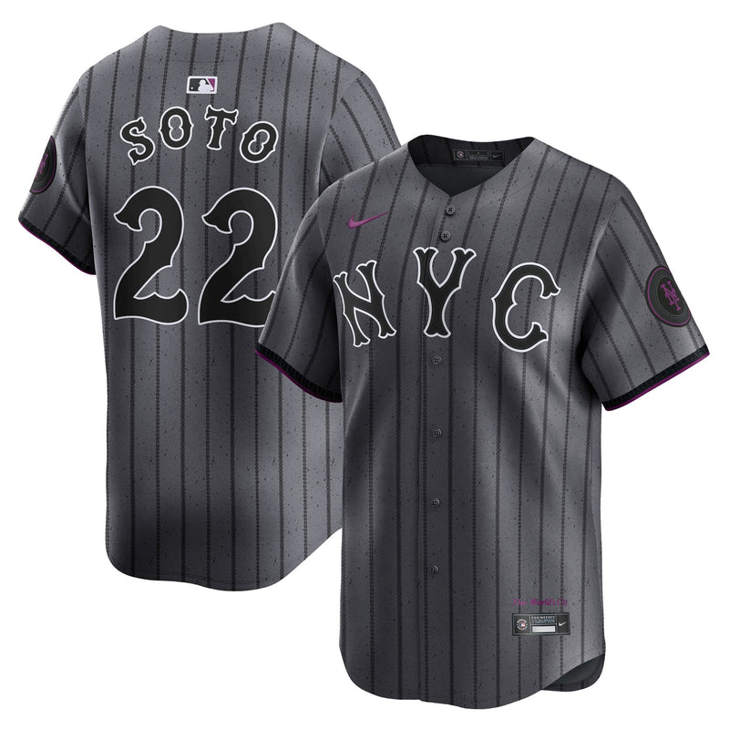 New York Mets Juan Soto Nike Gray City Connect Limited Player Jersey