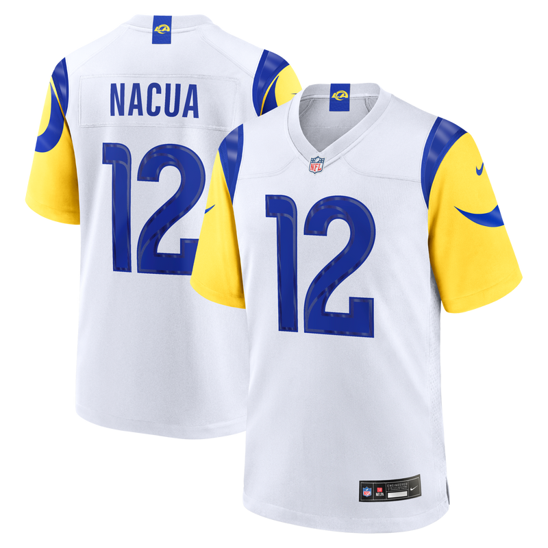 Los Angeles Rams Puka Nacua Nike White White Game Player Jersey