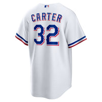 Texas Rangers Evan Carter Nike White Home Replica Jersey