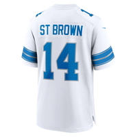 Detroit Lions Amon-Ra St. Brown Nike White Game Jersey