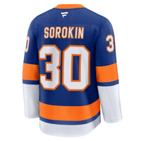 New York Islanders Ilya Sorokin Fanatics Royal Home Premium Jersey