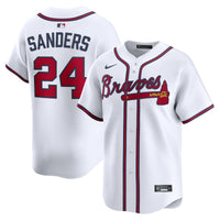 Atlanta Braves Deion Sanders Nike White Limited Player Jersey