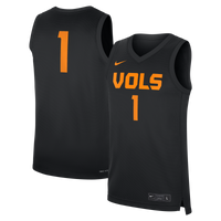 Nike Black Tennessee Volunteers #1 Replica Basketball Jersey