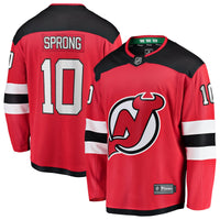 New Jersey Devils Daniel Sprong Fanatics Red Home Breakaway Jersey