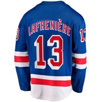 New York Rangers Alexis Lafreniere Fanatics Blue Home Breakaway Jersey