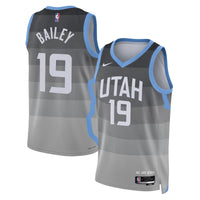 Utah Jazz Nike 2025/26 City Edition Swingman Jersey - Gray - Ace Bailey