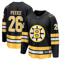 Boston Bruins Andrew Peeke Fanatics Black Home Breakaway Player Jersey