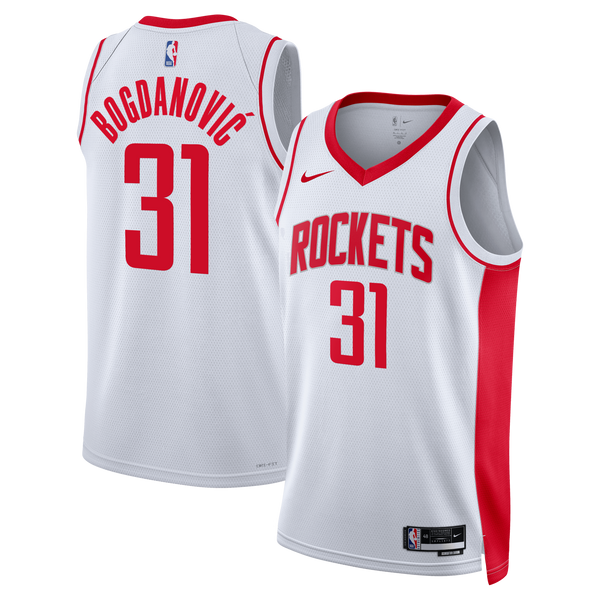 Houston Rockets Nike Association Edition Swingman Jersey - White - Bogdan Bogdanovi?