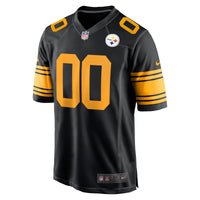 Pittsburgh Steelers Nike Black Alternate Custom Game Jersey