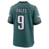 Philadelphia Eagles Nick Foles Nike Midnight Green Team Retired Player Game Jersey