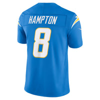 Los Angeles Chargers Omarion Hampton Nike Powder Blue Team Vapor F.U.S.E. Stitched Limited Jersey