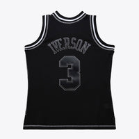 Philadelphia 76ers Mitchell & Ness Allen Iverson 1996 Contrast 2K Swingman Jersey - Black