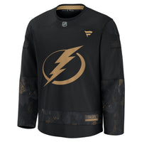 Tampa Bay Lightning Fanatics Black 2024 Military Appreciation Practice Jersey
