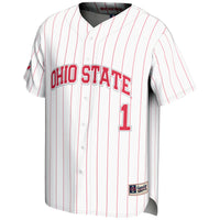 GameDay Greats #1 White Ohio State Buckeyes Lightweight Baseball Jersey