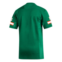 adidas #1 Green Miami Hurricanes Replica Football Jersey
