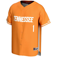 GameDay Greats #1 Tennessee Orange Tennessee Volunteers Lightweight Baseball Jersey