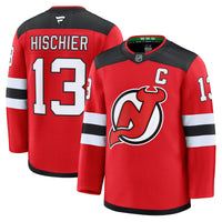 New Jersey Devils Nico Hischier Fanatics Red Home Premium Jersey