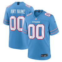 Tennessee Titans Nike Light Blue Game Custom Jersey