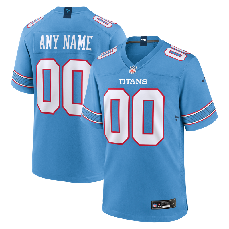Tennessee Titans Nike Light Blue Game Custom Jersey