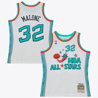NBA Mitchell & Ness Karl Malone 1996 All-Star Swingman Authentic Jersey - White