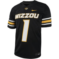 Nike #1 Black Missouri Tigers Untouchable Football Replica Jersey