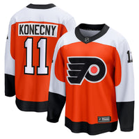 Philadelphia Flyers Travis Konecny Fanatics Orange Home Breakaway Jersey