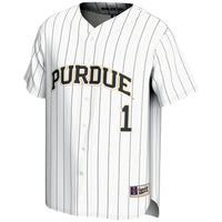 GameDay Greats #1 White Purdue Boilermakers Lightweight Baseball Jersey