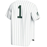 GameDay Greats #1 White Michigan State Spartans Lightweight Baseball Jersey